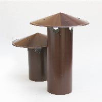 Отдушник тип "Виетнамска шапка", бетонови керемиди, ф120-ф100, медна ламарина