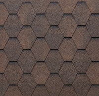 Битумни керемиди Tegola Hexagonal new generation, Mixed Brown